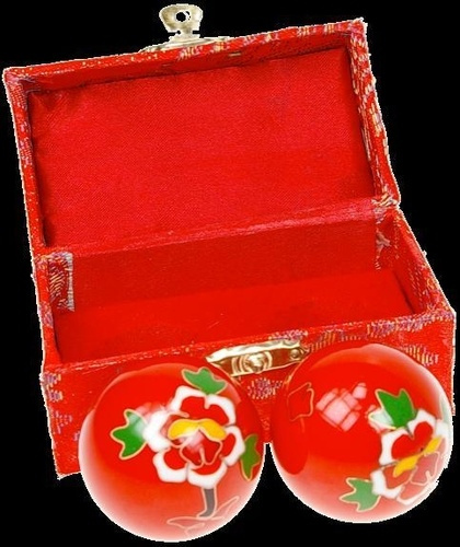BOULES QI GONG - FLEUR DU JAPON