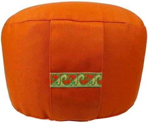Zafu de Méditation Orange - 14 cm