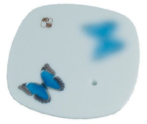 PORTE-ENCENS PORCELAINE - PAPILLON