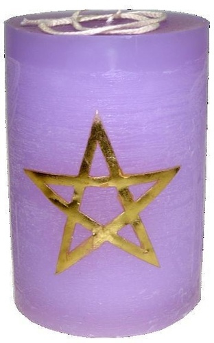 BOUGIE KARMA PENTAGRAMME - VIOLET