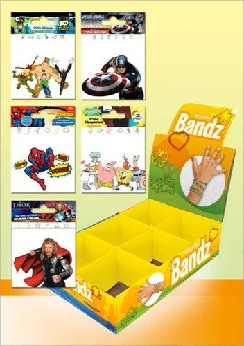 PRESENTOIR DE 48 SACHETS BANDZ - GARCON