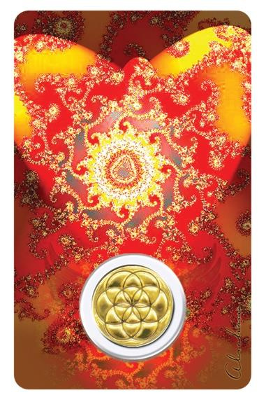 Médaille sur carte Archange Camaël