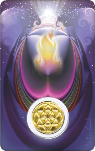 MEDAILLE SUR CARTE ARCHANGE METATRON