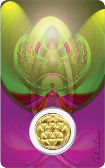 MEDAILLE SUR CARTE ARCHANGE RAPHAEL