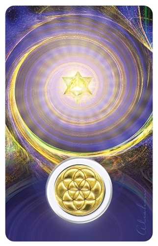 Médaille sur carte Archange Tsadkiel