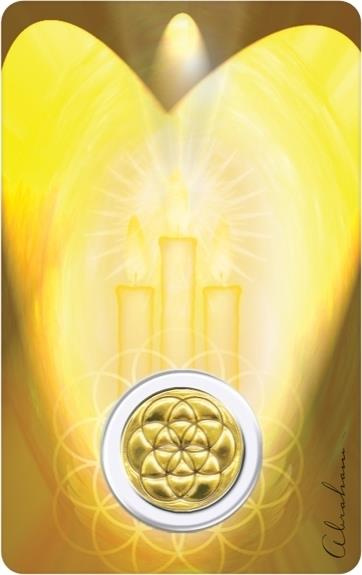 Médaille sur carte Archange Tsaphkiel