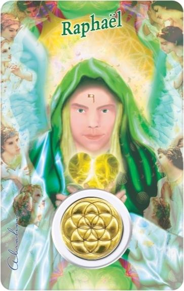 Médaille sur carte Guérison