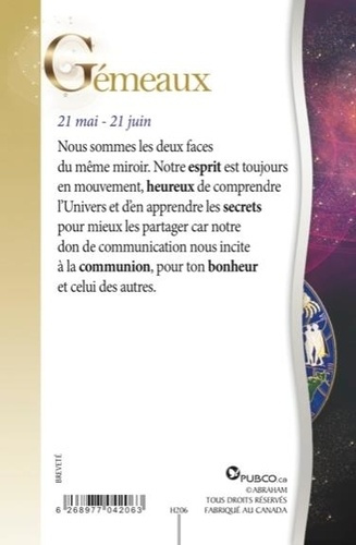 CARTE ZODIAQUE - GEMEAUX
