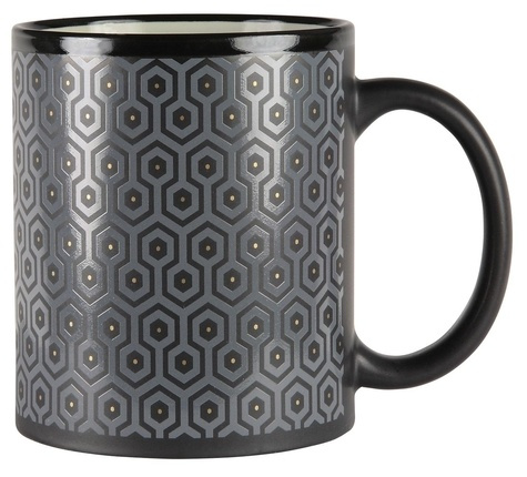 Mug copper and gold honeycomb gold