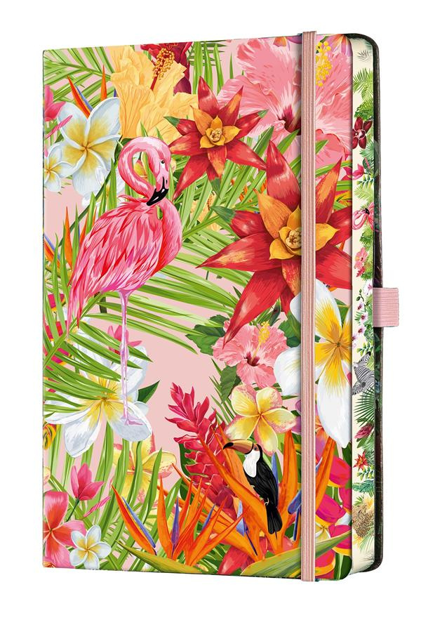 CARNET EDEN GRAND FORMAT LIGNE FLAMANT ROSE
