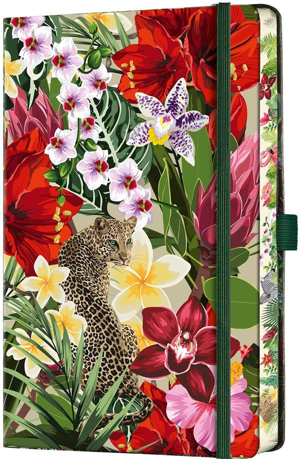 CARNET EDEN GRAND FORMAT LIGNE LEOPARD