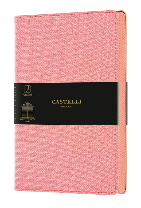 CARNET HARRIS GRAND FORMAT LIGNE ROSE