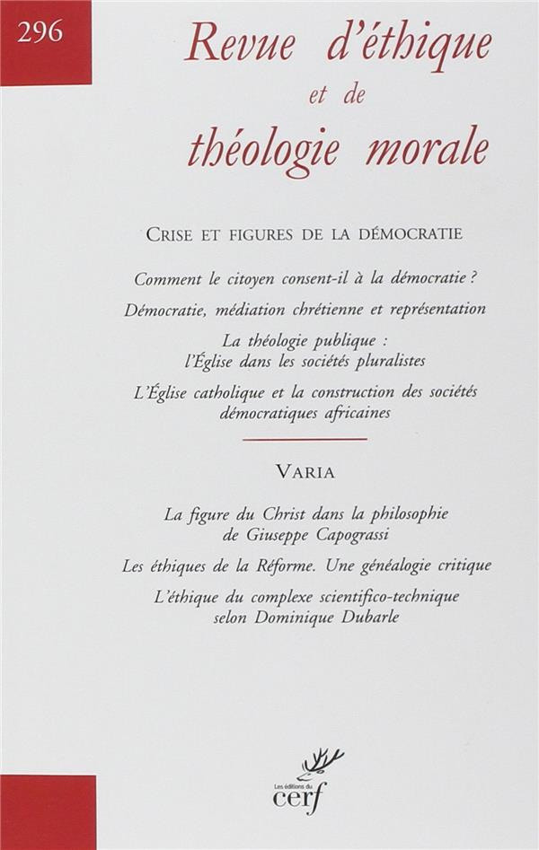 Revue d'éthique et de théologie morale N° 297