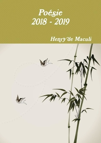 Poésie 2018 - 2019. 2019.0