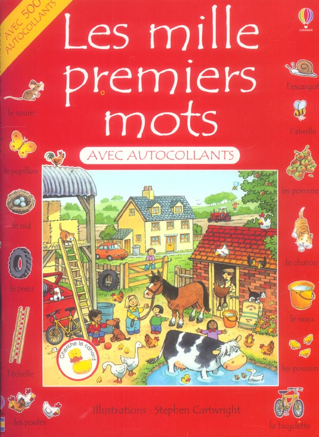Les mille premiers mots en français. Avec autocollants