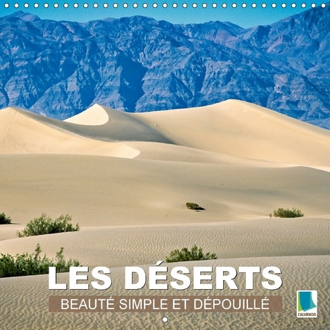 LES DESERTS BEAUTE SIMPLE ET DEPOUILLEE CALENDRIER MURAL 201 - SABLE CHAUD ETENDUES INFINIES