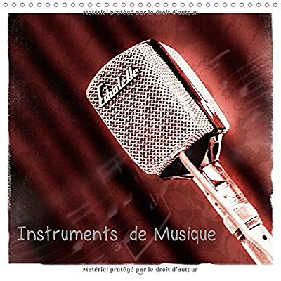 INSTRUMENTS DE MUSIQUE CALENDRIER MURAL 2018 300 300 MM SQUA - L AMOUR DE LA MUSIQUE CALENDRI