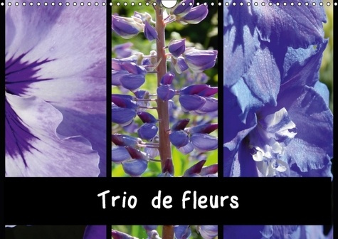 TRIO DE FLEURS CALENDRIER MURAL 2018 DIN A3 HORIZONTAL - LA VARIETE DES FLEURS DE COULE