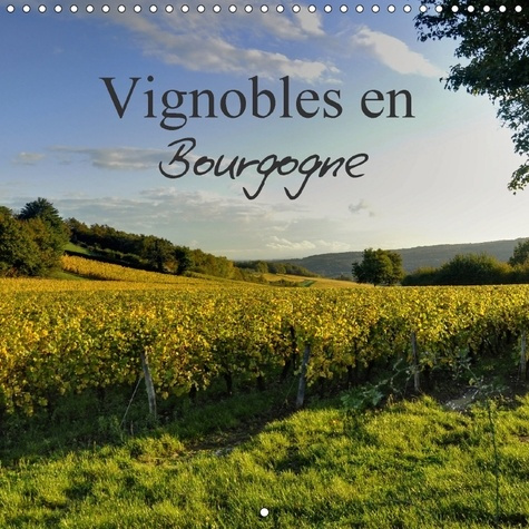 VIGNOBLES EN BOURGOGNE CALENDRIER MURAL 2018 300 300 MM SQUA - MAGNIFIQUE REGION REPUTEE DANS