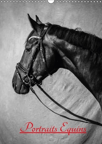 PORTRAITS EQUINS CALENDRIER MURAL 2018 DIN A3 VERTICAL - PORTRAITS EN NOIR ET BLANC DE