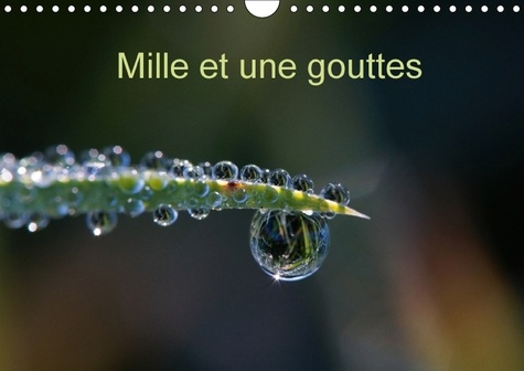 MILLE ET UNE GOUTTES CALENDRIER MURAL 2018 DIN A4 HORIZONTAL - PHOTOS DE GOUTTES D EAU CALEND