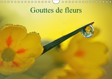 GOUTTES DE FLEURS CALENDRIER MURAL 2018 DIN A4 HORIZONTAL - PHOTOS MACRO DE GOUTTES DE FLE