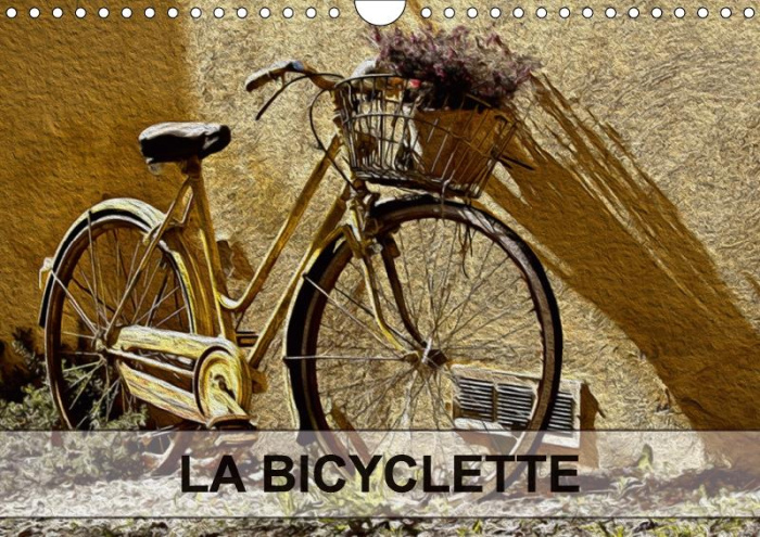 LA BICYCLETTE CALENDRIER MURAL 2018 DIN A4 HORIZONTAL - TABLEAUX DE PEINTURE NUMERIQUE