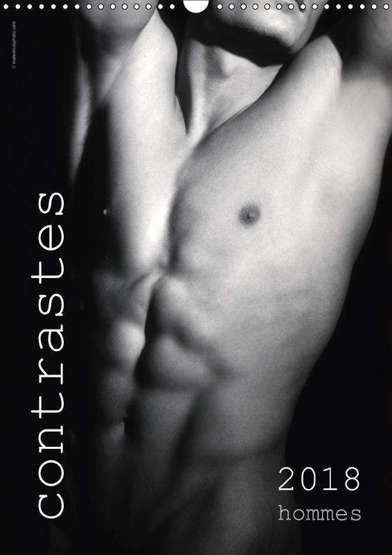 CONTRASTES HOMMES 2018 CALENDRIER MURAL 2018 DIN A3 VERTICAL - CALENDRIER MENSUEL EN N B 14 P