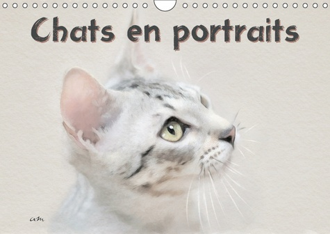 CHATS EN PORTRAITS (CALENDRIER MURAL 2019 DIN A4 HORIZONTAL) - SERIE DE 12 CREATIONS ORIGINALES VENA