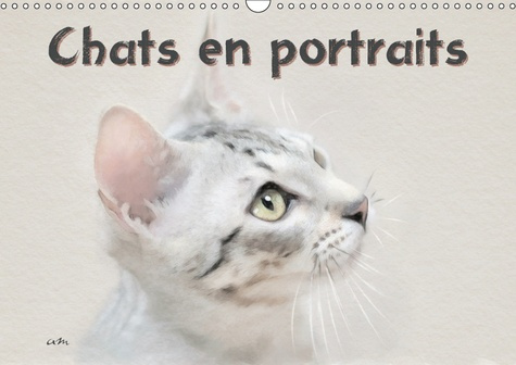 CHATS EN PORTRAITS (CALENDRIER MURAL 2019 DIN A3 HORIZONTAL) - SERIE DE 12 CREATIONS ORIGINALES VENA