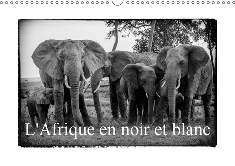 L' AFRIQUE EN NOIR ET BLANC (CALENDRIER MURAL 2019 DIN A3 HORIZONTAL) - VISION INHABITUELLE DU MASAI