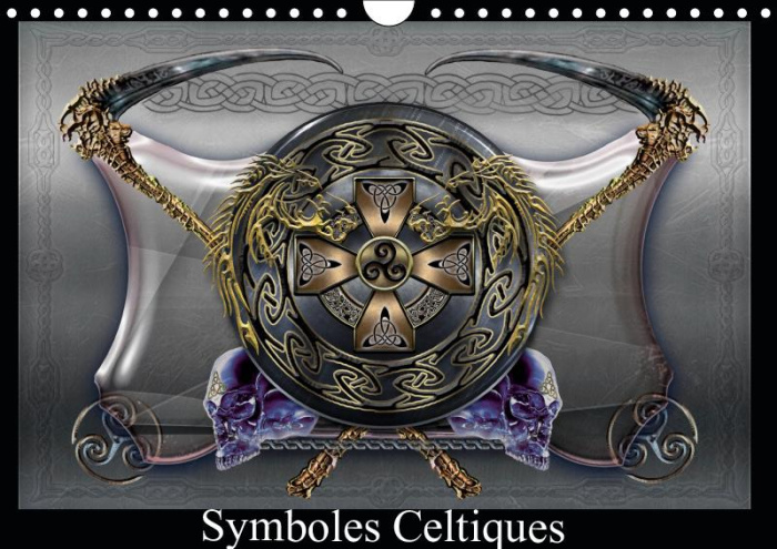 SYMBOLES CELTIQUES (CALENDRIER MURAL 2019 DIN A4 HORIZONTAL) - DECLINAISON DE DIFFERENTS SYMBOLES CE