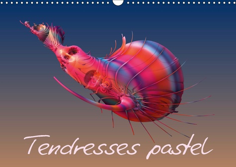 TENDRESSES PASTEL (CALENDRIER MURAL 2019 DIN A3 HORIZONTAL) - COMPOSITIONS FRACTALES NUMERIQUES (CAL