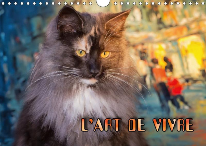 L'ART DE VIVRE (CALENDRIER MURAL 2019 DIN A4 HORIZONTAL) - L'ART DE VIVRE DES CHATS DES FORETS NORVE