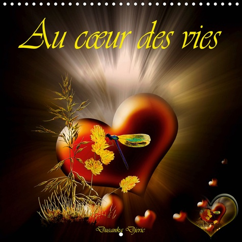 AU COEUR DES VIES (CALENDRIER MURAL 2020 300 * 300 MM SQUARE) - MELANGE DE DESSINS AU CRAYON DE COUL