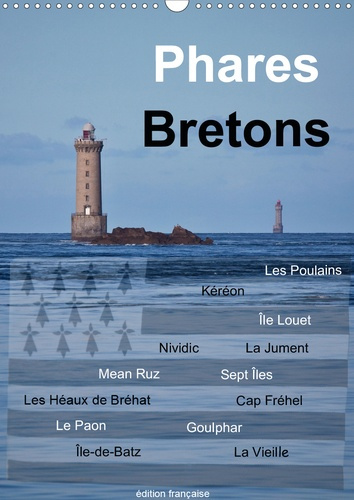 Phares Bretons (Calendrier mural 2020 DIN A3 vertical). Phares de Bretagne (Calendrier mensuel, 14 P