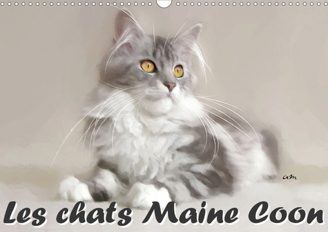 LES CHATS MAINE COON (CALENDRIER MURAL 2020 DIN A3 HORIZONTAL) - SERIE DE 12 TABLEAUX POUR METTRE EN