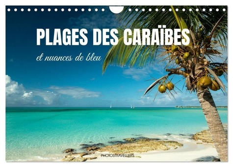 Plages des Caraïbes et nuances de bleu (Calendrier mural 2025 DIN A4 vertical), CALVENDO calendrier