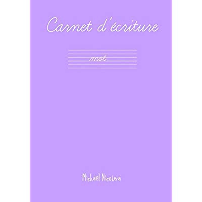 CARNET D'ECRITURE