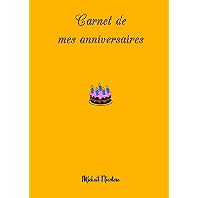 CARNET DE MES ANNIVERSAIRES