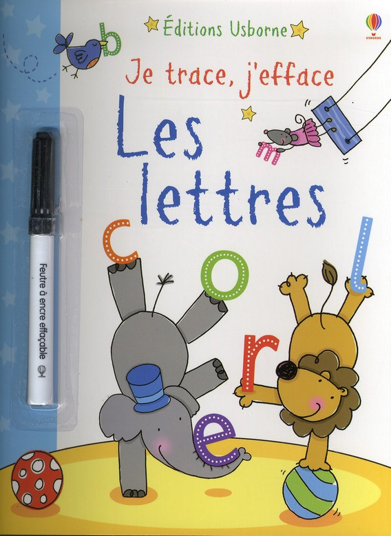 Je trace, j'efface les lettres
