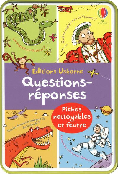 Questions-réponses. Fiches nettoyables et feutre