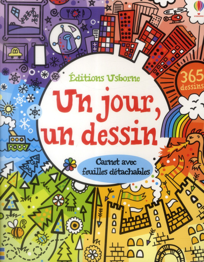Un jour, un dessin. Carnet avec feuilles détachables