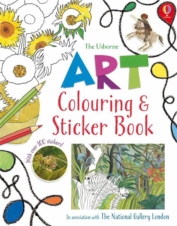 ART COLOURING & STICKER BOOK