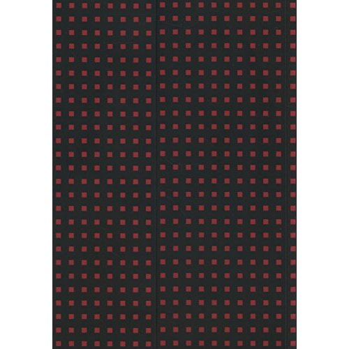 Carnet Quadro Noir sur Rouge B5 Ligné