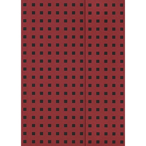 Carnet Quadro Rouge sur Noir B6 Ligné