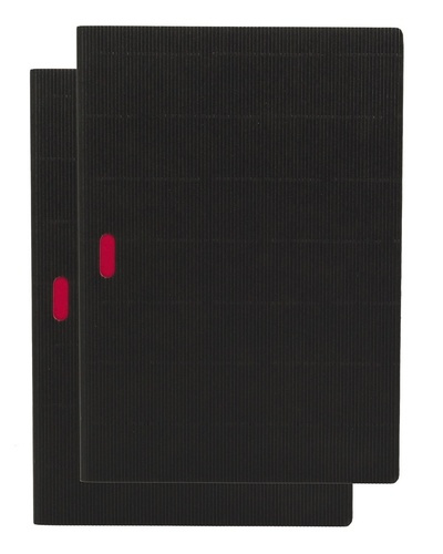 Cahier Ondulo Noir / Noir B7 Non-ligné