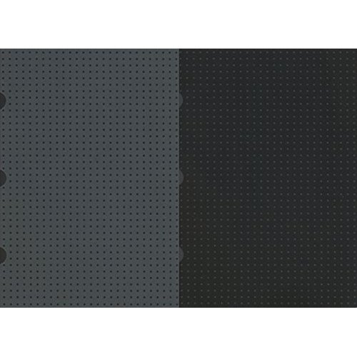 Cahier Circulo Noir sur Gris / Gris sur Noir A5 Non-ligné