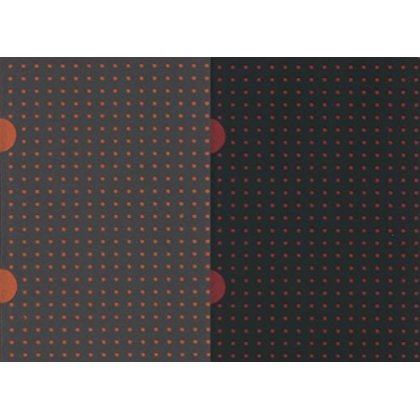 Cahier Circulo Noir sur Rouge / Gris sur Orange B7 Non-ligné