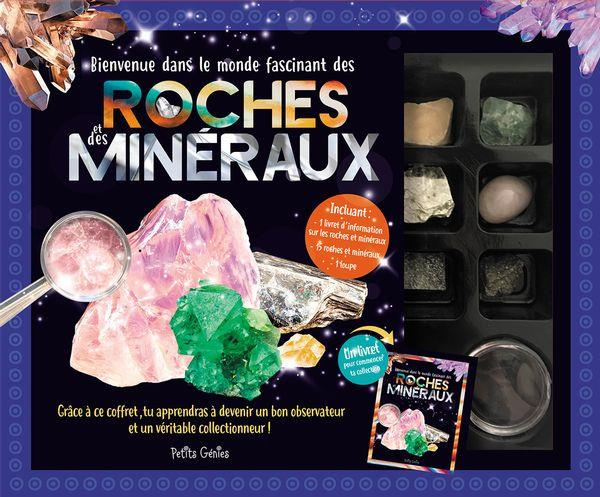 Bienvenue dans le monde fascinant des roches et des minéraux. Avec 1 livret, 15 roches et minéraux e